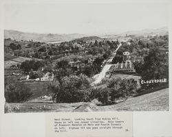 West Street - looking southeast from north end of Cloverdale from McCray Hill