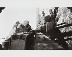 Construction of the jetty at the mouth of the Russian River at Jenner, California, September 13, 1931