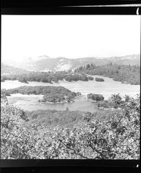 Views of Lake Ilsanjo from the surrounding hills of Annadel Farms, Santa Rosa, California, November 22, 1968