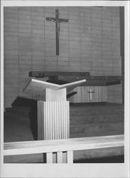 Interior of St. James Catholic Church, Petaluma, California, 1965