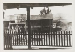 Water tank and Russian bell at the Petaluma Adobe