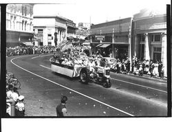 Mooseheart's float in a 1941 Labor Day Parade, Petaluma, California, 1941