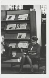 Patrons reading in the library, Santa Rosa