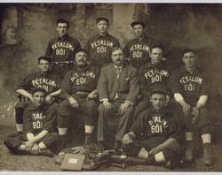 Team photograph of the Petaluma Elks baseball team