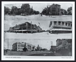 Streets in Santa Rosa, California, 1909