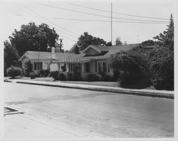 Bungalow-style home in an unidentified urban location in Sonoma County, California, 1960s or 1970s