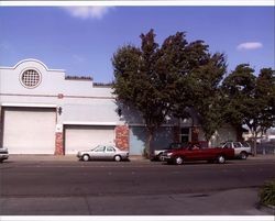 Partial view of the former Victory Chevrolet Building at 13 Petaluma Blvd. South, Petaluma, California, Sept. 25, 2001