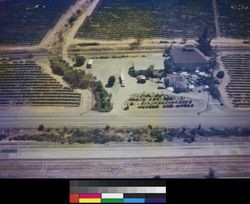 Aerial photograph of Nervo Winery, near Geyserville, Calif., about 1960's