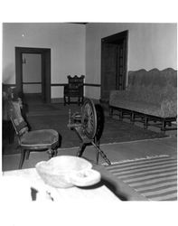 Views of the living quarters at the Petaluma Adobe, Petaluma, California, about 1967