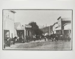 Looking west down old Main Street, Guerneville