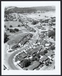 Aerial view of Hidden Valley Drive area, Santa Rosa, California, 1964