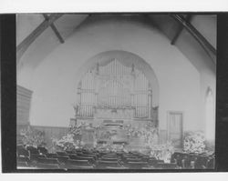 Congregational Church decorated for Easter, Petaluma, California, 1903