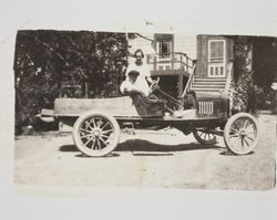 Vernon and Ethel Keller in Vern's Ford, April 1921