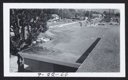 Looking southeast down E Street from the Sonoma County library roof