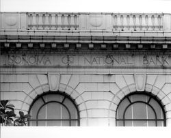 Windows of the Sonoma National Bank