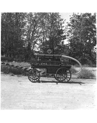 Assorted antique fire engines