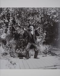 Tomasio Robosio at the Judge Stephen Akers ranch, Schellville, California, about 1910