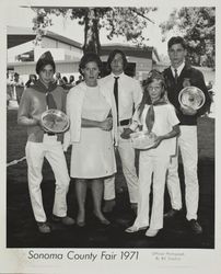 FFA Trophy Winners at the Sonoma County Fair, Santa Rosa, California, 1971