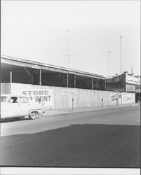 Future home of Mattei Brothers and Ott's Stationary, Petaluma, California, 1965