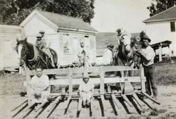 Matteri and Rosselli family on their Lakeville dairy ranch, Petaluma, California, about 1925