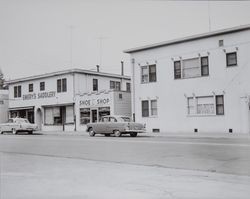 Emery Saddlery and Hanson's Shoe Shop, Santa Rosa, California, 1953