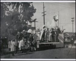 Participants in Petaluma Egg Day Parade, Petaluma, California, 1921
