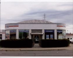 Auto World Building at 115 Petaluma Blvd. South, Petaluma, with fire station in the background, Sept. 25, 2001