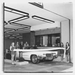 Exchange Bank drive-in ribbon cutting, Santa Rosa, California, 1972