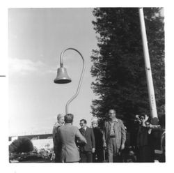 Unveiling the Mission Trail Bell in Petaluma, California, 1977