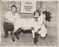 4H Reserve Grand Champion Market Suffolk lamb at the Sonoma County Fair, Santa Rosa, California, 1984