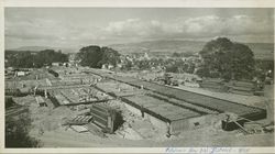 Construction of Hillcrest Hospital and the view beyond, Petaluma, California, 1955