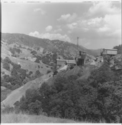 Remains of the mining buildings at Mercuryville