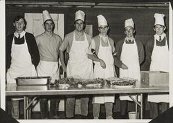 Red Coat Sport Celebrity Banquet cooks, Santa Rosa, California, 1960s