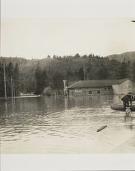 Flooding along Russian River, Main Street, Guerneville, California, March 1940