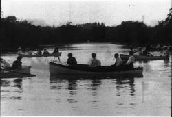 Boating on Lake Jonive in the Laguna de Santa Rosa near Sebastopol, California1908