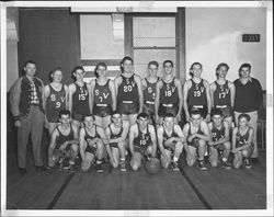 St. Vincent's basketball team, Petaluma, California, 1950