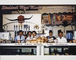 Interior of Studdert's Meat Market, Petaluma, California, 1958