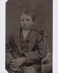 Portrait of William H. Hudson as a young boy in the 1860s