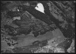 Aerial view of Lake Ralphine and creek