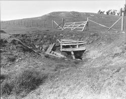 Remains of Roblar Gold Mine and surrounding area., Petaluma, California, 1967