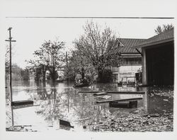 Streets of Guerneville during flood of Dec. 1937