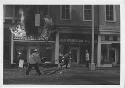 Continental Hotel fire, Petaluma, California on May 5, 1968