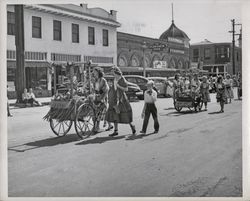 Mexican carts in the Valley of the Moon Festival Parade