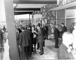 People at open house of the Coddingtown Branch of United California Bank