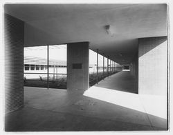 Montgomery High School corridors, Santa Rosa, California, 1959