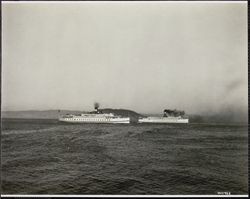SS Asbury Park and SS Calistoga on San Francisco Bay, San Francisco Bay, California, 1920s
