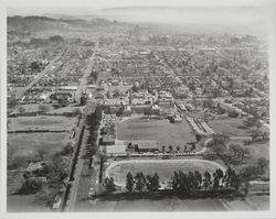Aerial view of Santa Rosa High School and Santa Rosa Junior College area