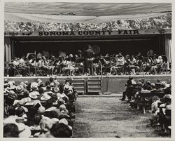 Full orchestra performs at the Sonoma County Fair, Santa Rosa, California