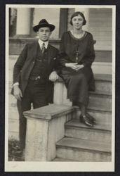Unidentified man with Jesse M. Swanets, 431 Tenth Street, Santa Rosa, California, 1920s