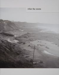 Wright's Beach campground after a storm, Sonoma County Coast, California, 1960s